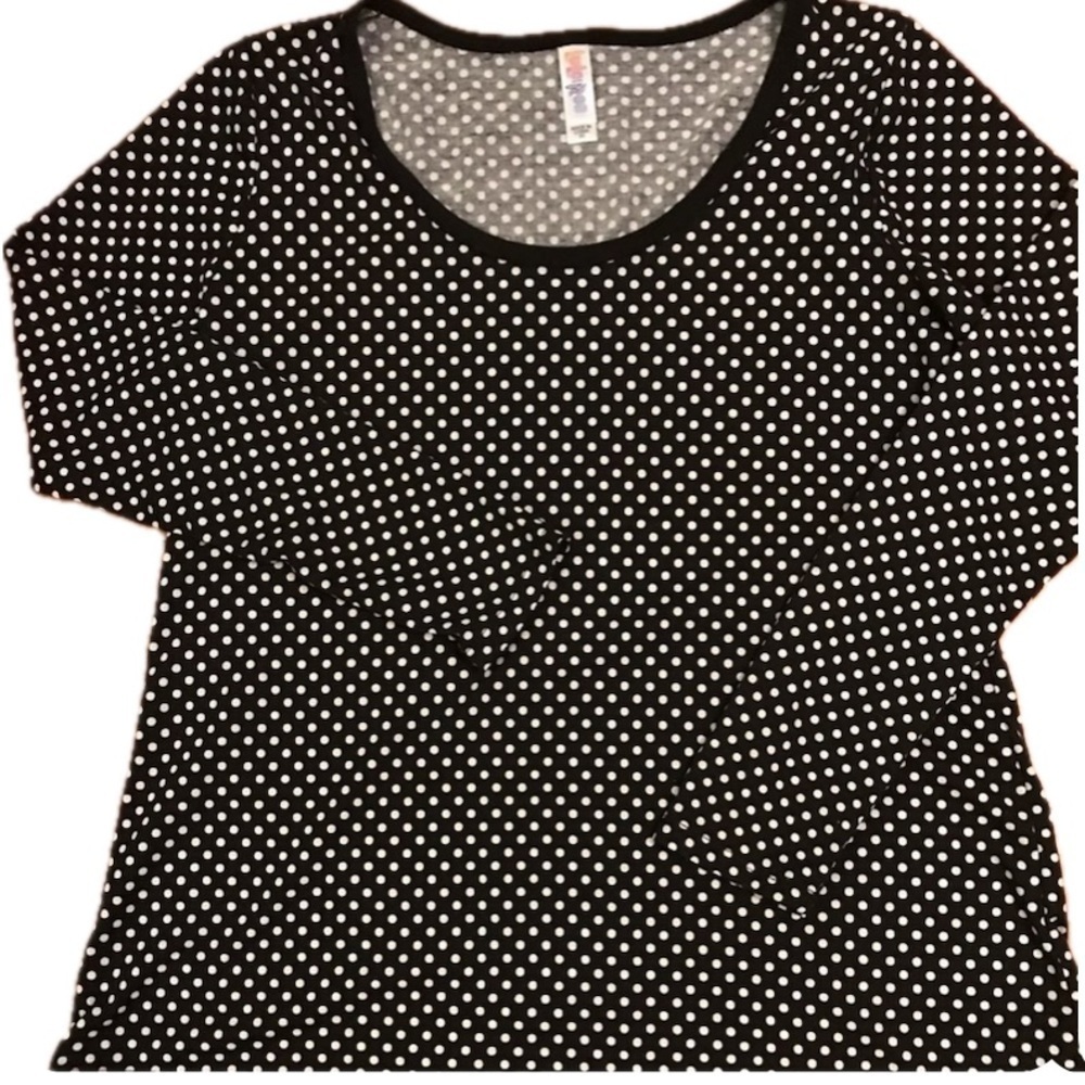 👚 GUC Lularoe Polka Dot Long Sleeve T-shirt - Picture 1 of 5